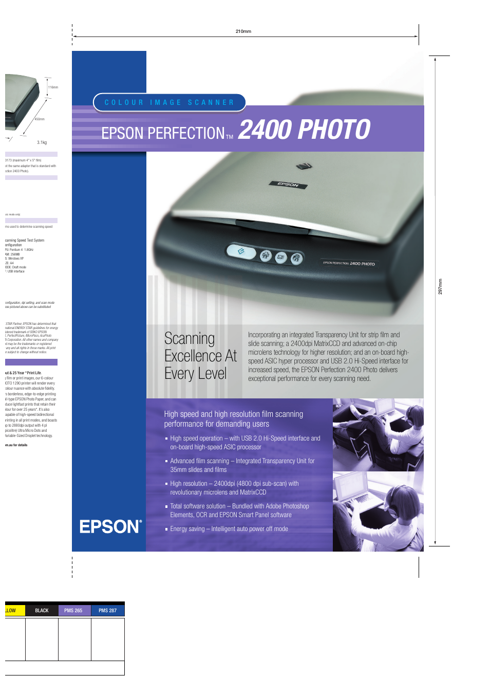 Epson Perfection 2400 Photo User Manual | 4 pages
